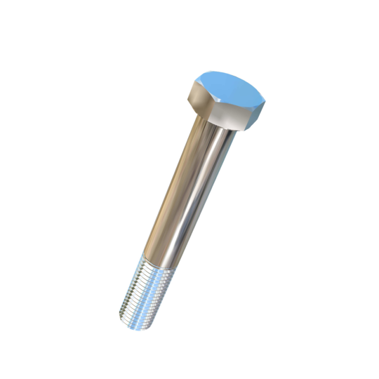 Titanium 1-1/8-7 X 8 inch UNC Allied Titanium Hex Head Bolt (No Dimple)